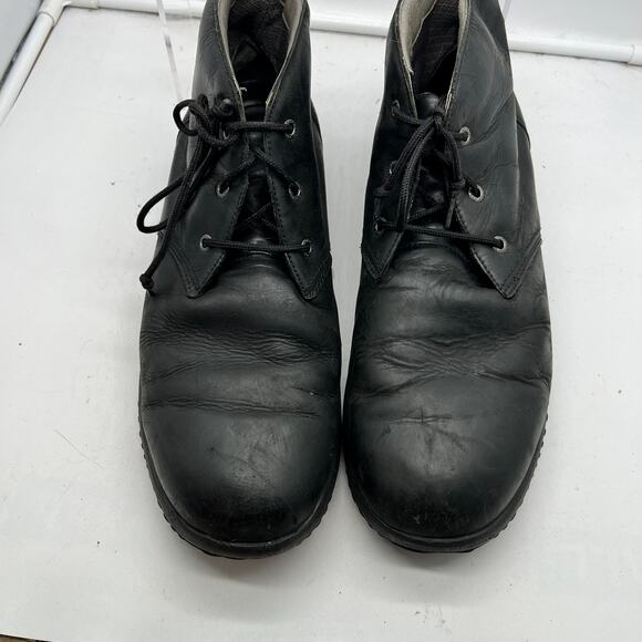 Bogs Boots Mens 13 Cruz Chukka Ankle Black Leather Lace Up Comfort Insulated - Picture 3 of 9